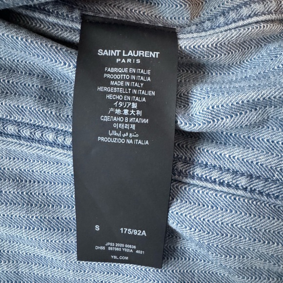 Saint Laurent Degrade Denim Trucker Jacket $1,190 - Picture 8 of 12